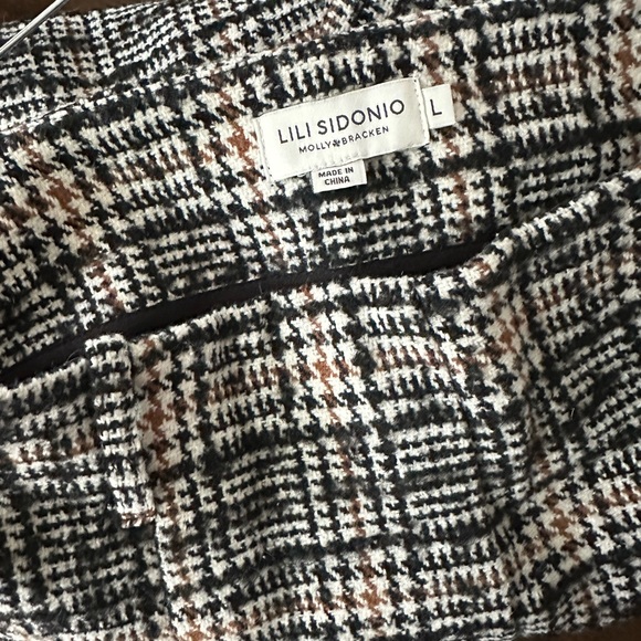 Lili Sidonio wide leg ankle length tweed trousers - Picture 3 of 4